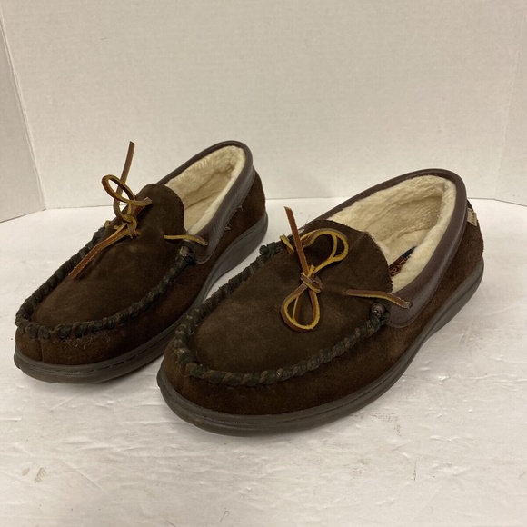 L.B. Evans Mens Atlin Suede Indoor/Outdoor Moccasi - Picture 1 of 11